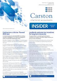 Carston Insider - August 2018