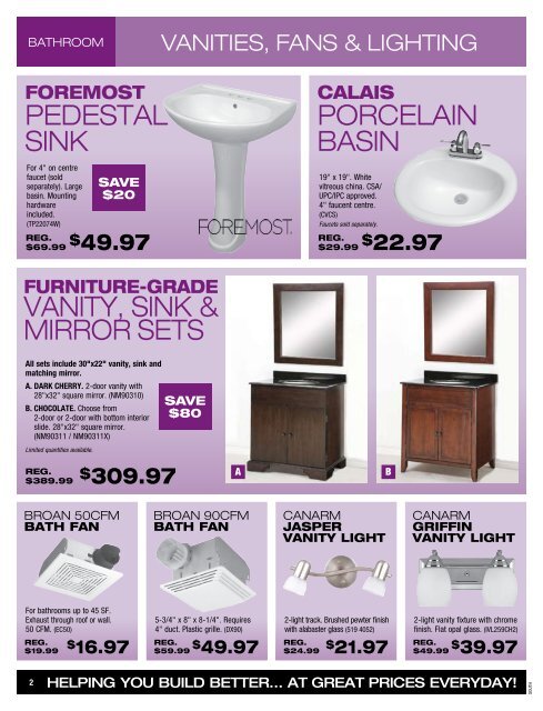 one-stop bathroom shop - McMunn and Yates Building Supplies