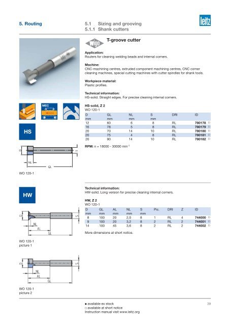 The Leitz full range of products - Leitz Tooling Systems Inc.