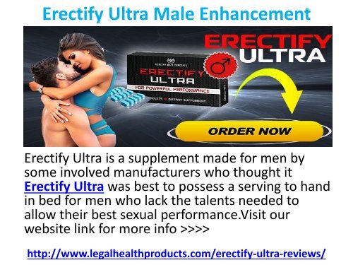 Erectify Ultra Male Enhancement