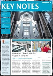 key notes - Assa Abloy