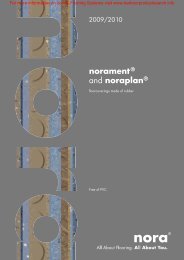 Norament and Noraplan Brochure - Barbour Product Search