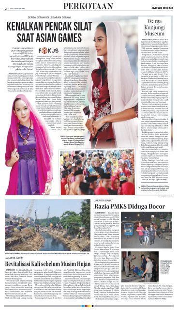 E - PAPER RADAR BEKASI EDISI 1 AGUSTUS 2018