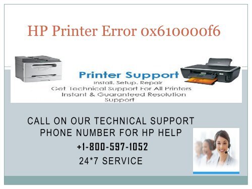 HP Printer Error 0x610000f6 +1-800-597-1052