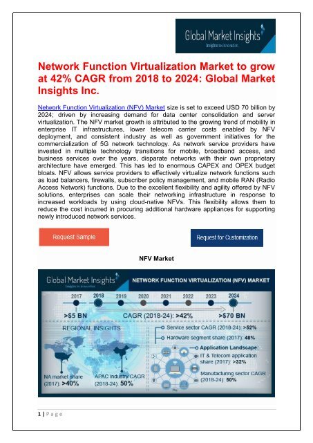 Asia Pacific NFV Market to grow at 50