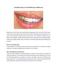 Complete Guide on Teeth Whitening in Melbourne