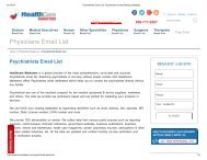 Psychiatrists Mailing List - HealthCare Marketers