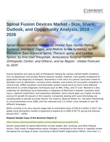 Spinal Fusion Devices Market Global Forecast to 2025