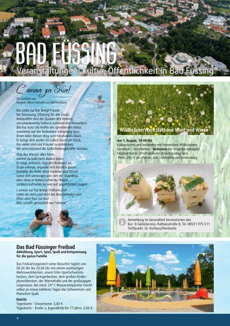 wasistlos Bad Füssing Magazin August 2018