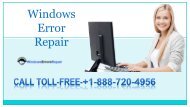 Fix Windows 7 Error Online with the help of Windows 7 Error Repair+1-888-720-4956  