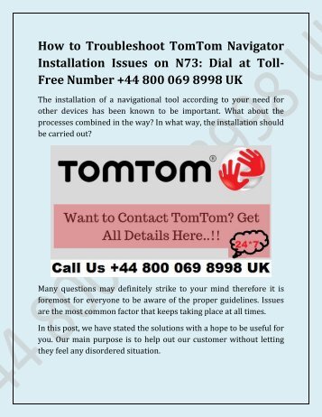 How to Troubleshoot TomTom Navigator Installation Issues on N73
