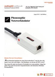 SD AUDIOPHIL_ONLINE NETZWERKISOLATOR