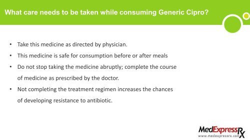 Generic Cipro- Anti Allergic Medicine