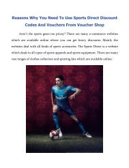 Reasons Why You Need To Use Sports Direct Discount Codes And Vouchers From Voucher Shop