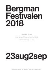Bergmanfestivalen 2018