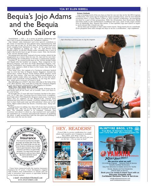 Caribbean Compass Yachting Magazine - August 2018