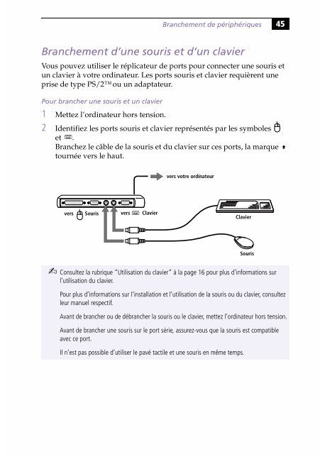 Sony PCG-505G - PCG-505G Istruzioni per l'uso Francese