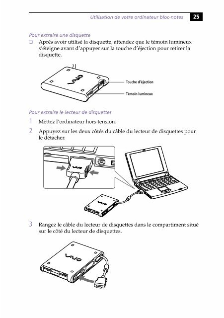 Sony PCG-505G - PCG-505G Istruzioni per l'uso Francese