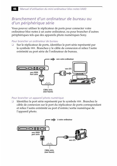 Sony PCG-505G - PCG-505G Istruzioni per l'uso Francese