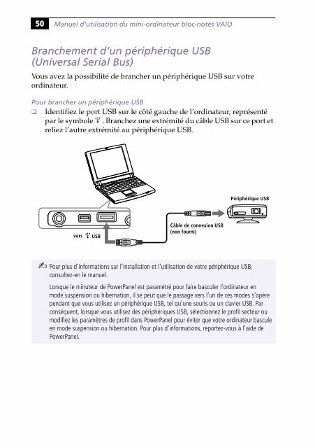 Sony PCG-505G - PCG-505G Istruzioni per l'uso Francese