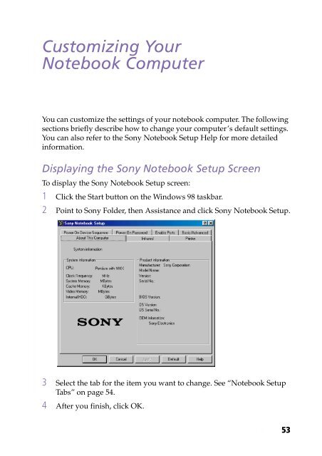 Sony PCG-505G - PCG-505G Istruzioni per l'uso Inglese