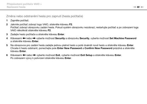 Sony VPCEC4L1E - VPCEC4L1E Mode d'emploi Tch&egrave;que