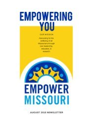 Empowering You August 2018 Newsetter