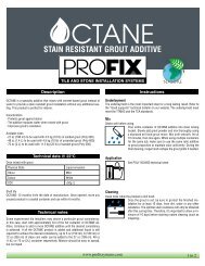 STAIN RESISTANT GROUT ADDITIVE - Profix