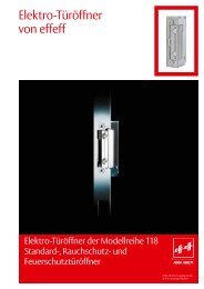 Türöffner Modell 118 - Felgner Sicherheitstechnik GmbH & Co KG