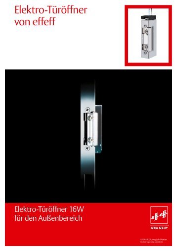 Elektro-Türöffner von effeff - Assa Abloy