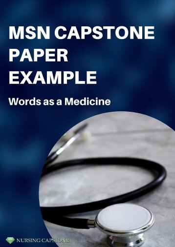 Example of a MSN Capstone Paper