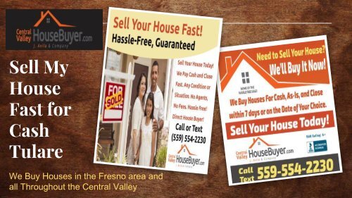 Sell My House Fast for Cash Tulare – Central Valley House Buyer