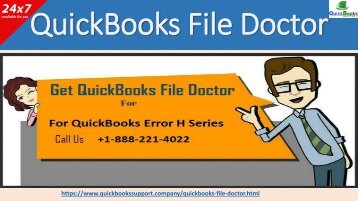 Remove All QuickBooks Error Code Series With QuickBooks File Doctor Diagnostic Tool