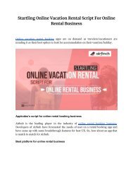 Startling Online Vacation Rental Script For Online Rental Business