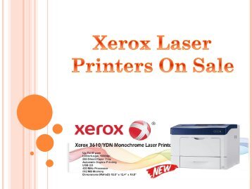 Xerox Laser Printers on Sale in JTF Business Systems