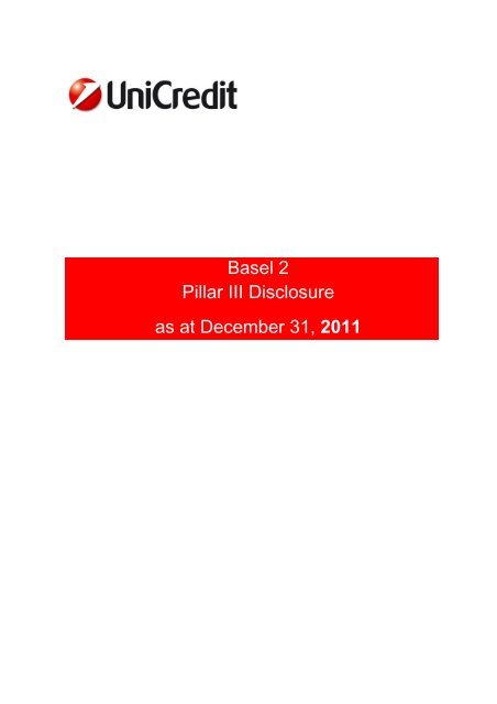 Basel 2 Pillar 3 Disclosure - UniCredit Group