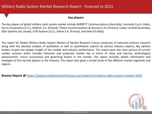 Military Radio System Market Research Report - Global Forecast To 2023