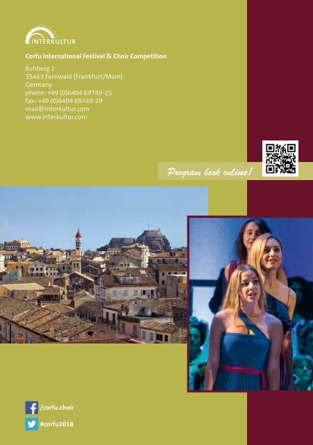 Corfu 2018 - Program Book