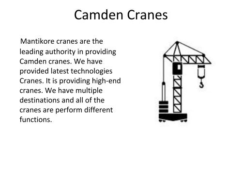 Crane Hire Sydney