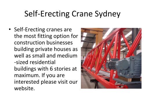 Crane Hire Sydney