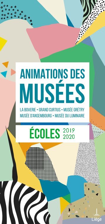 Brochure des animations des musées - Ecoles - 2019-2020