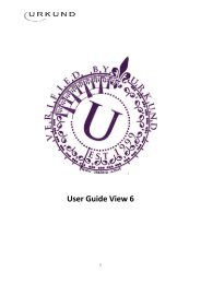 User Guide View 6 - Urkund