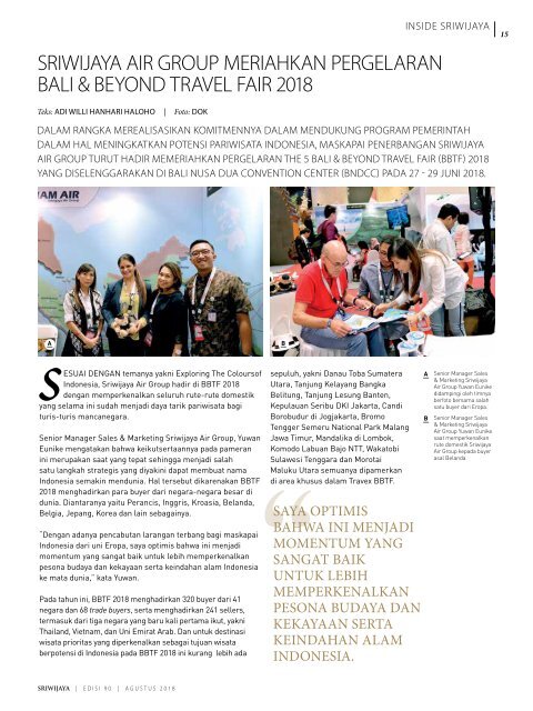 Sriwijaya Inflight Magazine Agustus 2018