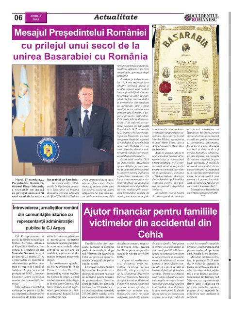 Occidentul romanesc nr 86 aprilie 2018 d