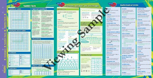 PR-6816UK Essential Study Guides - Number Algebra Strategies