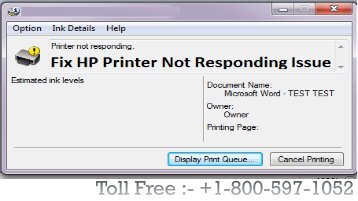 Fix HP Printer Not Responding Issue