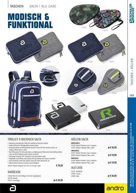 TT-Zentrum Blaschek Gesamtkatalog 2018-19