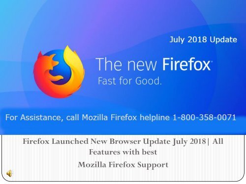 1 Aug Firefox New Update July 2018