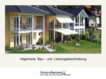Allgemeine Bau- und Leistungsbeschreibung - Fuchs+Partner GmbH