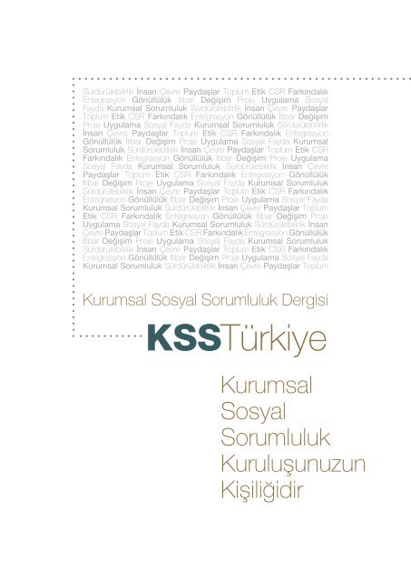 Kurumsal Sosyal Sorumluluk dergisi  KSS Türkiye 34